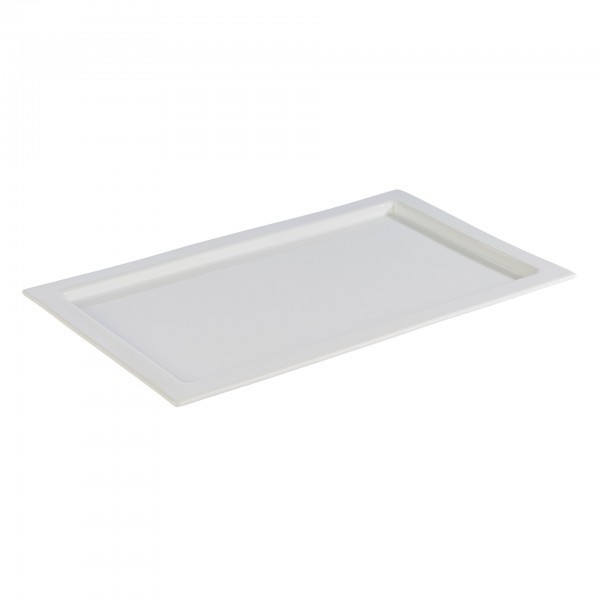 GN-Tablett - Porzellan - weiß - eckig - Serie Frames - APS 82355