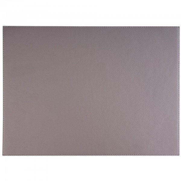 Tischset - Kunstleder - grau - rechteckig - 60044