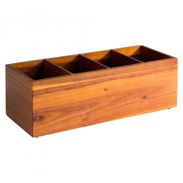 Holzbox - Akazienholz - natur - eckig - Serie Woody - 11649